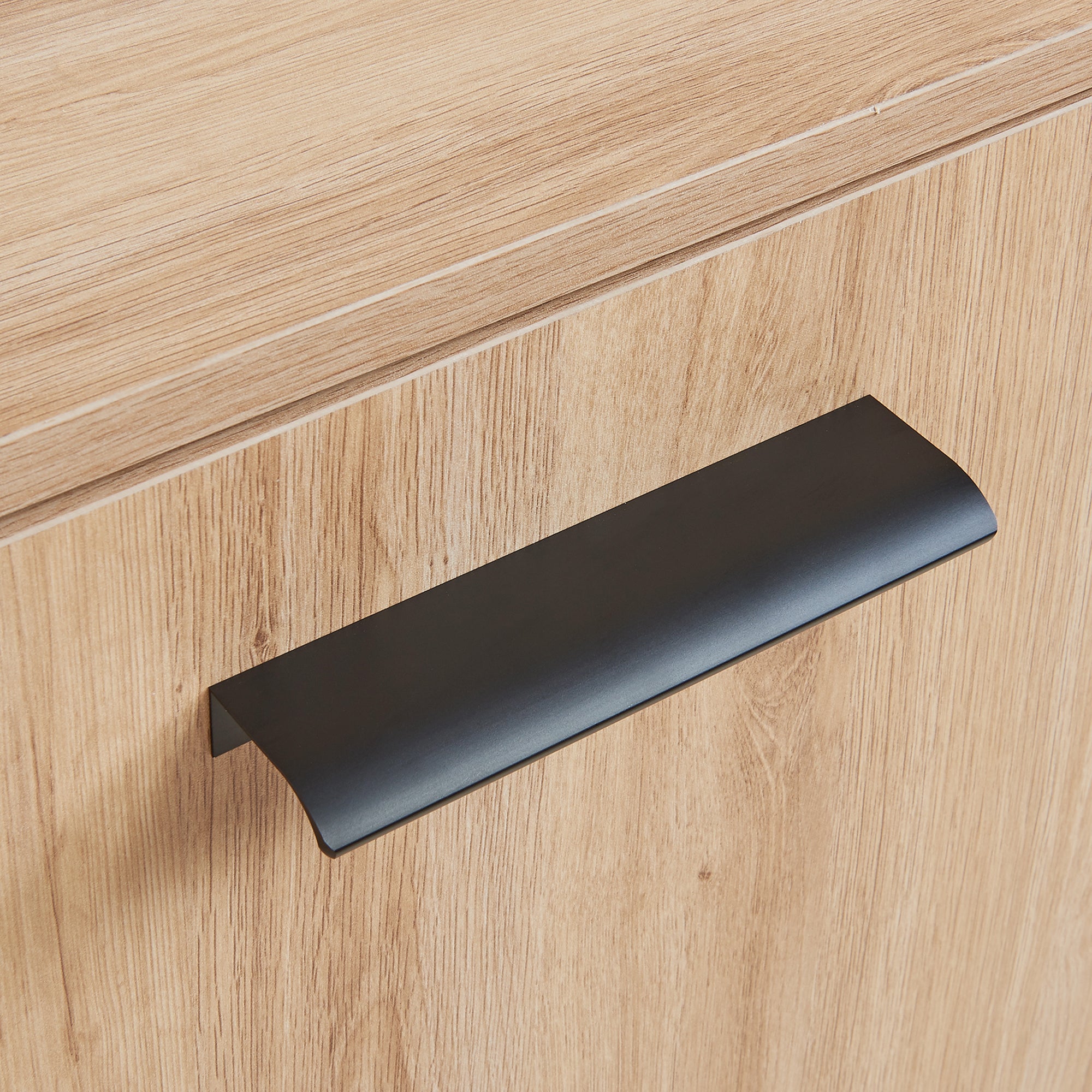 Credenza Noppen con Cassetti e Ante Mobile Contenitore 100x120x38 cm - Effetto Rovere [en.casa]