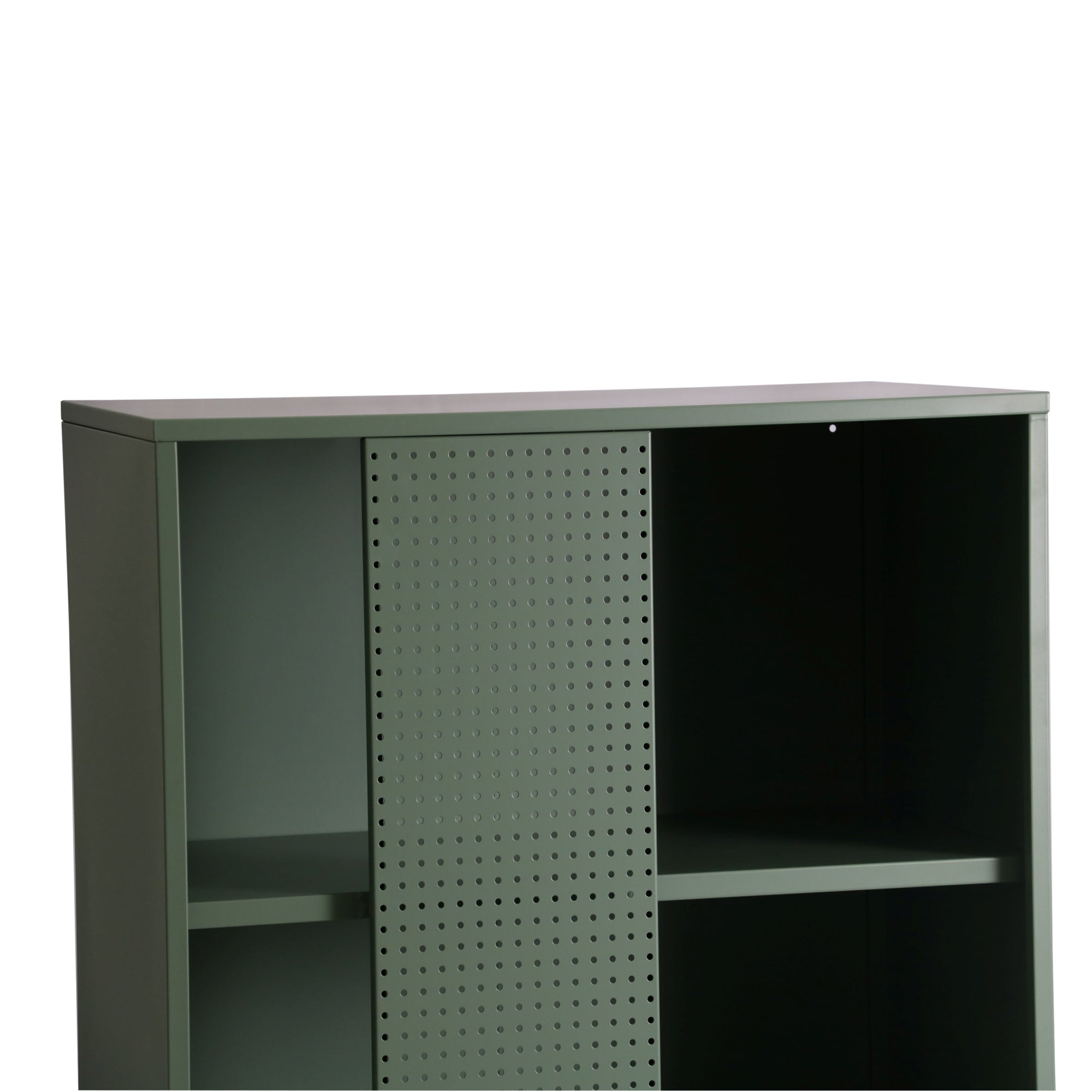 Libreria in Metallo Eidsvoll in Acciaio 135 x 75 x 45 cm Verde [en.casa]