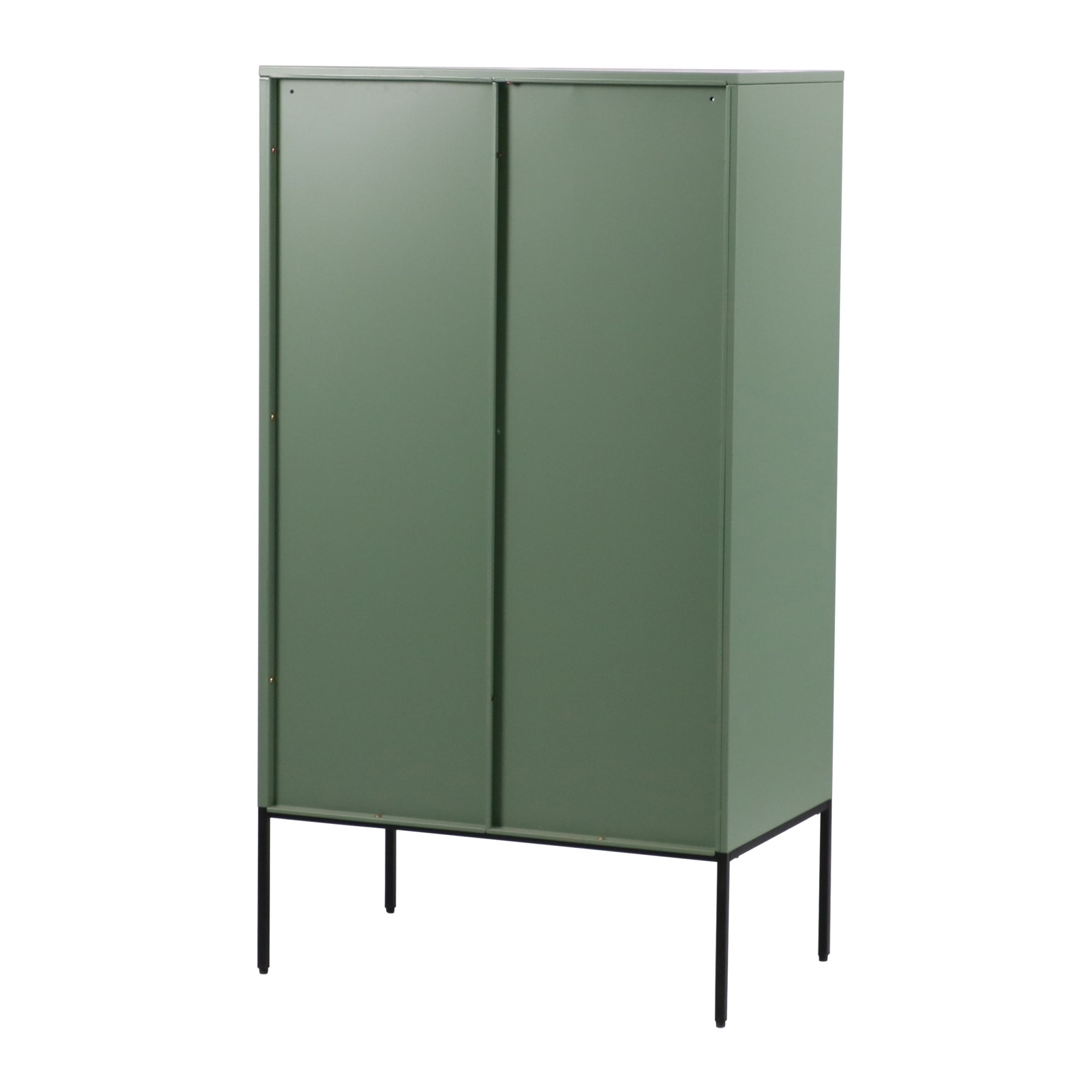 Libreria in Metallo Eidsvoll in Acciaio 135 x 75 x 45 cm Verde [en.casa]