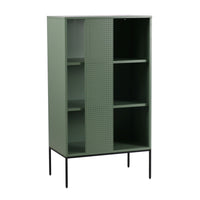 Libreria in Metallo Eidsvoll in Acciaio 135 x 75 x 45 cm Verde [en.casa]