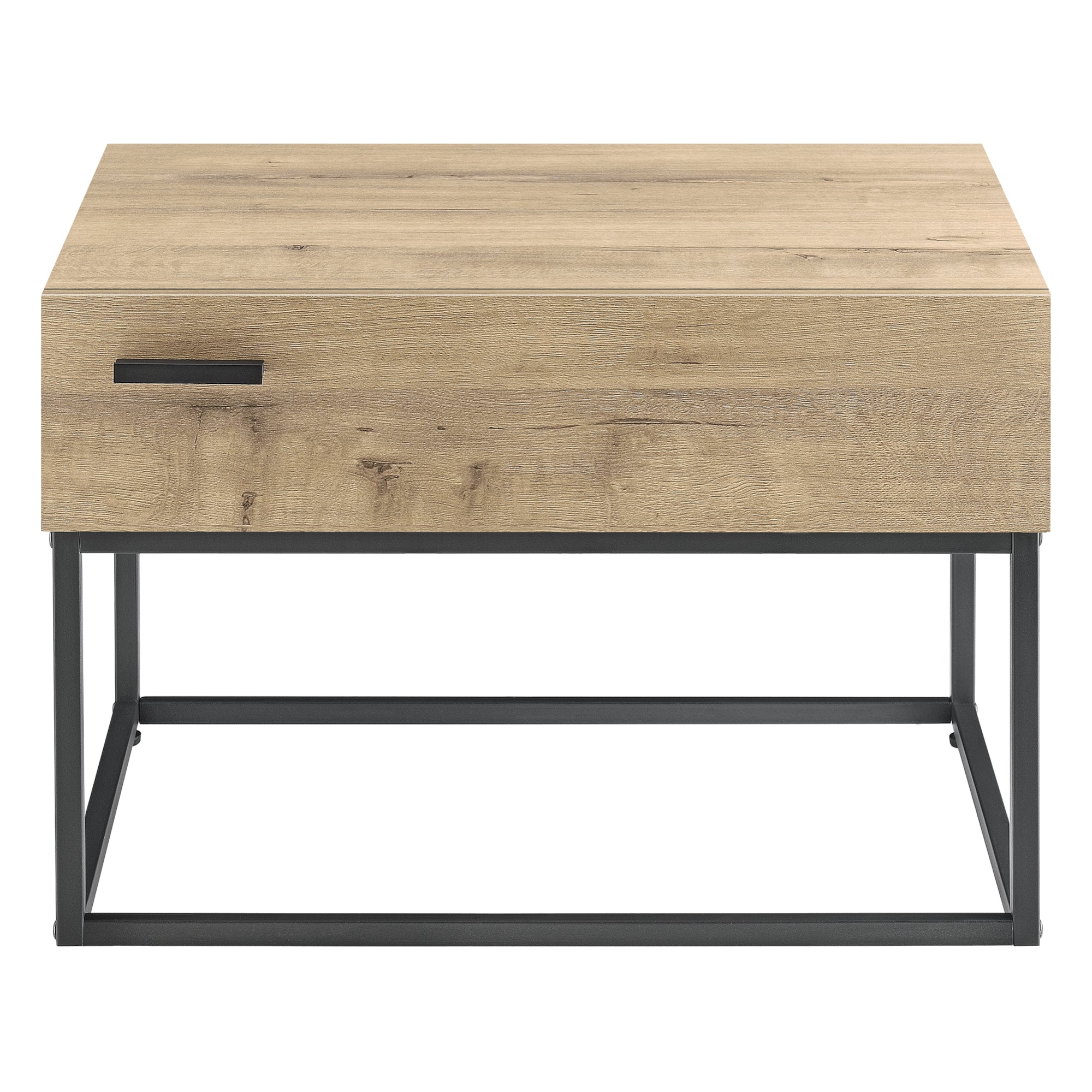 Set di 2 Comodini con Cassetto Hylte - Nero/Effetto Rovere [en.casa]