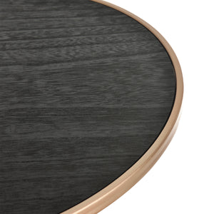 Tavolino da Salotto Sablier a Forma di Clessidra - Color Rame / Nero [en.casa]