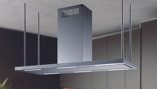 CAPPA ELEA CENTRALE cm176x60 camino centrale - Inox - 900 m3/h