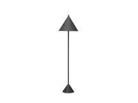 E-STYLO Lampada da terra minimalista nera con paralume conico, perfetta per ambienti moderni ed essenziali,  Ø.40cm X  Ø.40cm H. 156cm