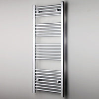 Termoarredo cromato bagno in acciaio calorifero termosifone scaldasalviette *** misure h680xl600xi550 14 tubi, pezzi 1