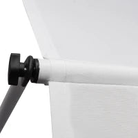 Tenda da Sole a Bracci 3x1.5m con Manovella e Struttura Telescopica, Bianco