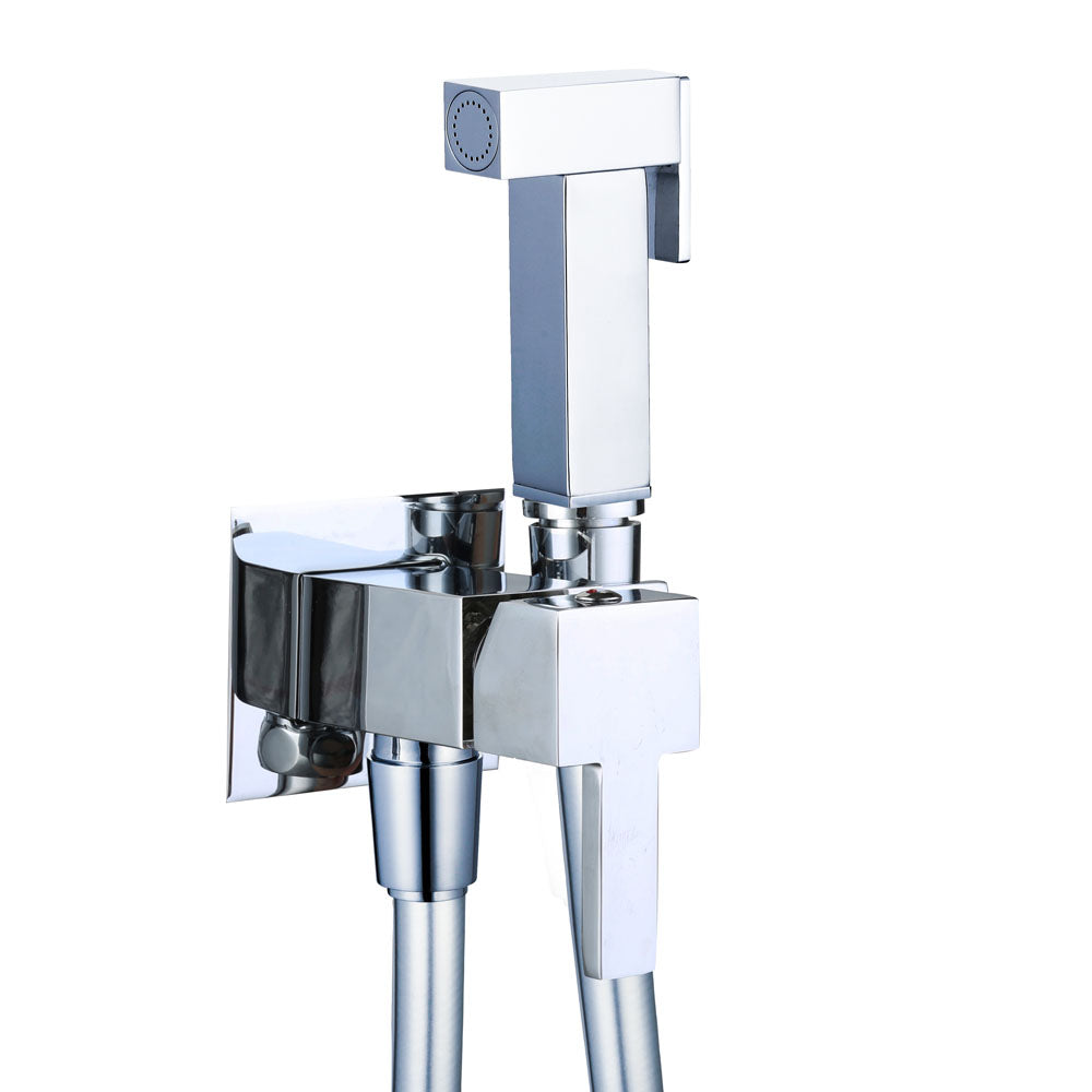 Ogomondo kit idroscopino acqua calda e fredda shut-off azionamento a leva ottone *** finitura- cromato quadro, confez...