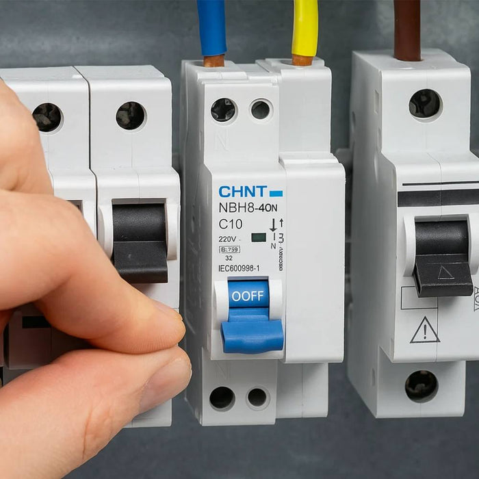 Chint interruttore magnetotermico compatto 1p+n curva c 1 modulo 4,5 ka 230v *** ampere 10 ampere, confezione 1