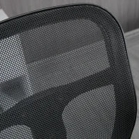 Sedia da Ufficio, Sedia da Scrivania, Sedia per Computer, con Poggiapiedi, Regolabile in Altezza, 59 x 59 x 115 cm, Nero