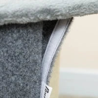 Albero Tiragraffi a 3 livelli con 2 nicchie 43 x 33 x 80 cm Grigio scuro