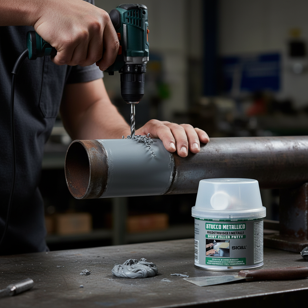 Stucco metallico resistente per riparazioni e ricostruzioni 125 ml