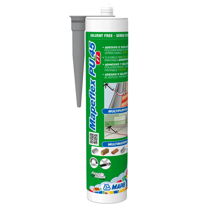 Mapeflex pu 45 ft adesivo e sigillante poliuretanico elastico 300 ml *** colore- bianco - 100, confezione 1