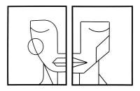 Pannello In Ferro Tribal Simply Coppia cm 60X1X80