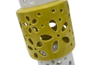 Vaso Porcellana Yellow Ring Ø Cm 14X34