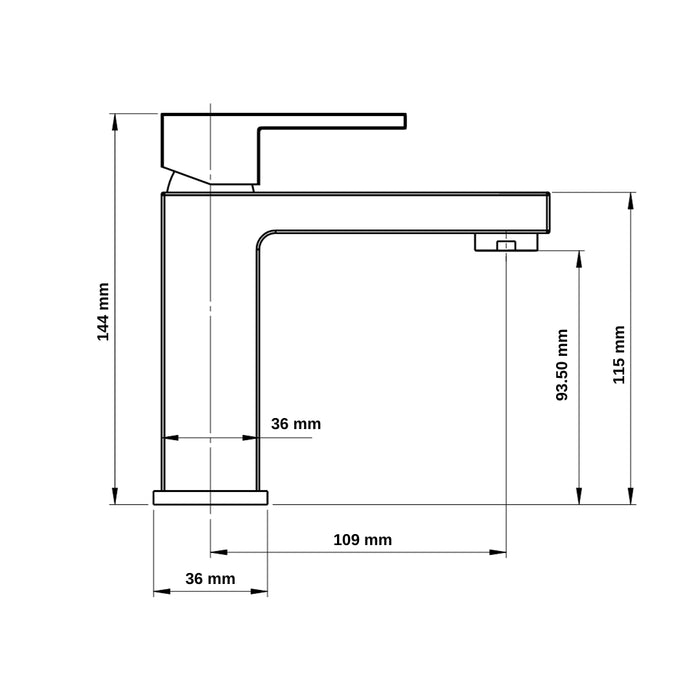 Ogomondo miscelatore rubinetto per lavabo purple colore nero black bagno casa *** confezione 1