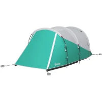 Tenda da Campeggio 3 Posti Impermeabile a Tunnel con Borsa di Trasporto, 460x260x190 cm, Verde