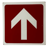 Cartello segnaletica alluminio freccia direzionale regolabile 400x400 mm