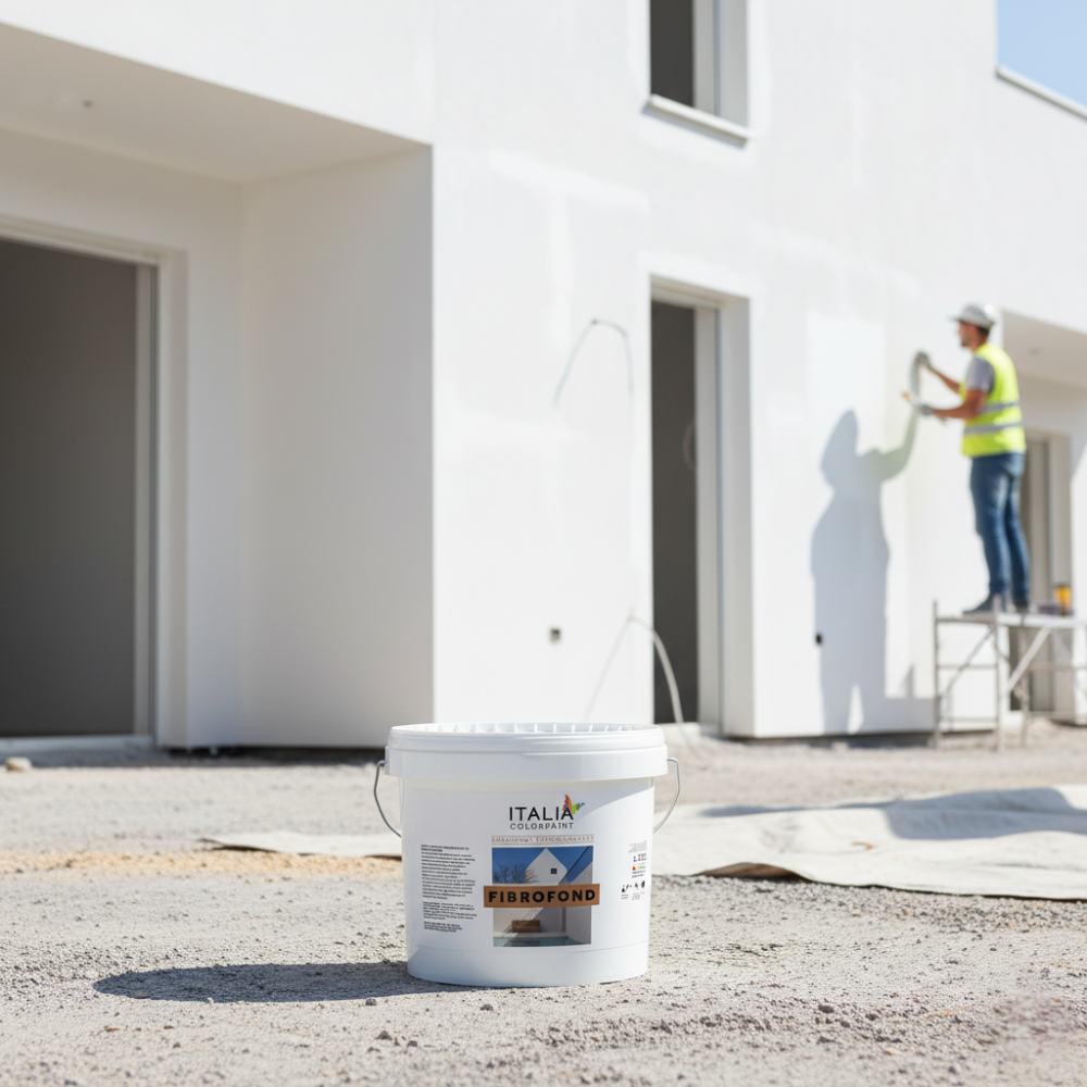 Fibrofond m coprente consolidante esterni alta traspirazione bianco *** formato 12.5 lt, confezione 1