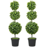 Piante Artificiali in Vaso, Foglie in Plastica, Terra Finta, Verde