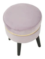 Sgabello Paris Rosa Cm Ø 35X40.5