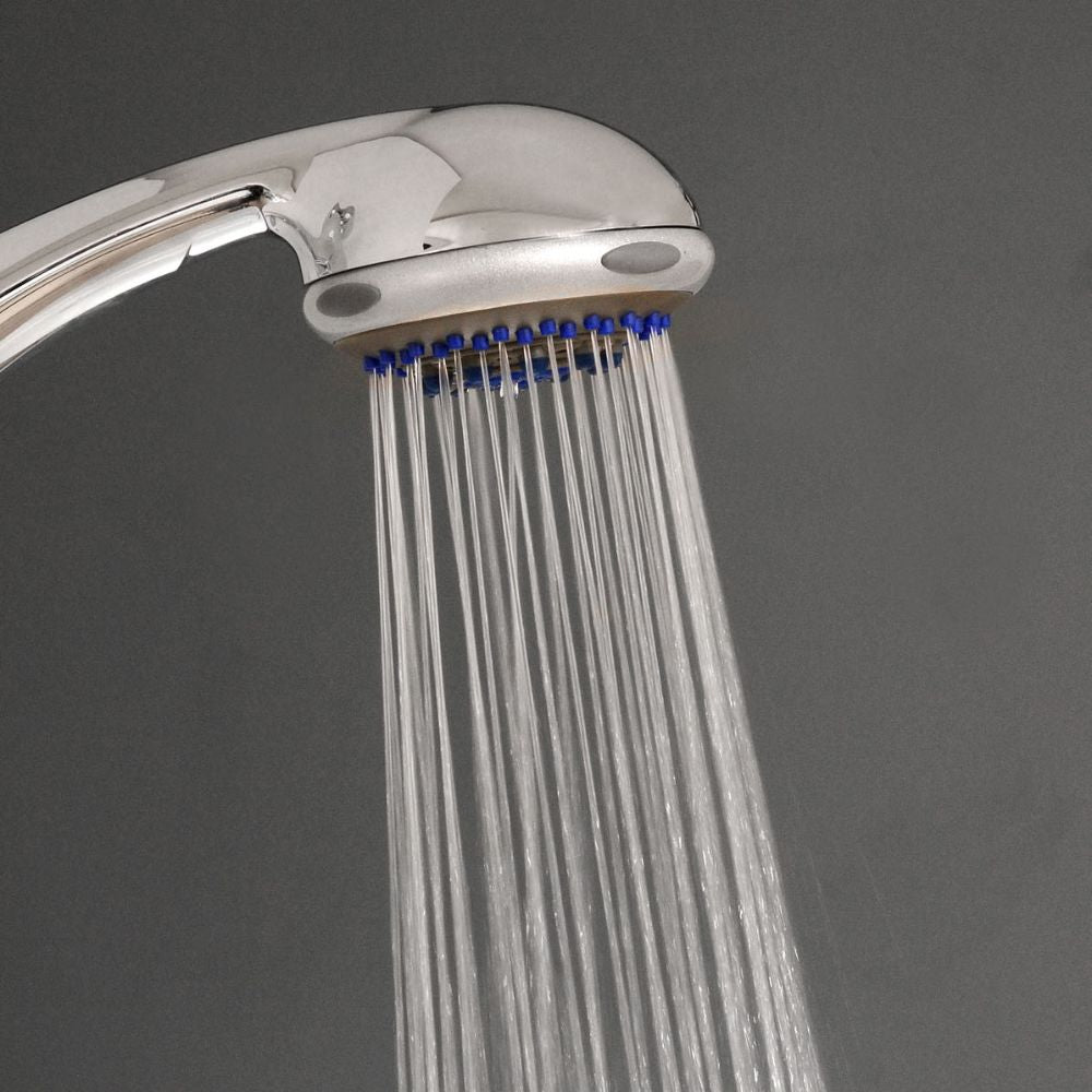 Ogomondo doccetta soffione vasca doccia 5 funzioni multigetto anticalcare abs cromato *** confezione 1