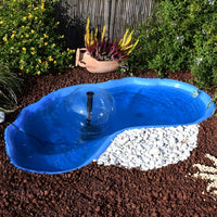 Laghetto da giardino nemi azzurro e pompa gda 1500 uvc 5 watt