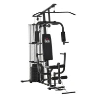 Stazione Fitness Palestra Multifunzione per Allenamento a Casa e Professionale, Acciaio 150x110x210cm Nero