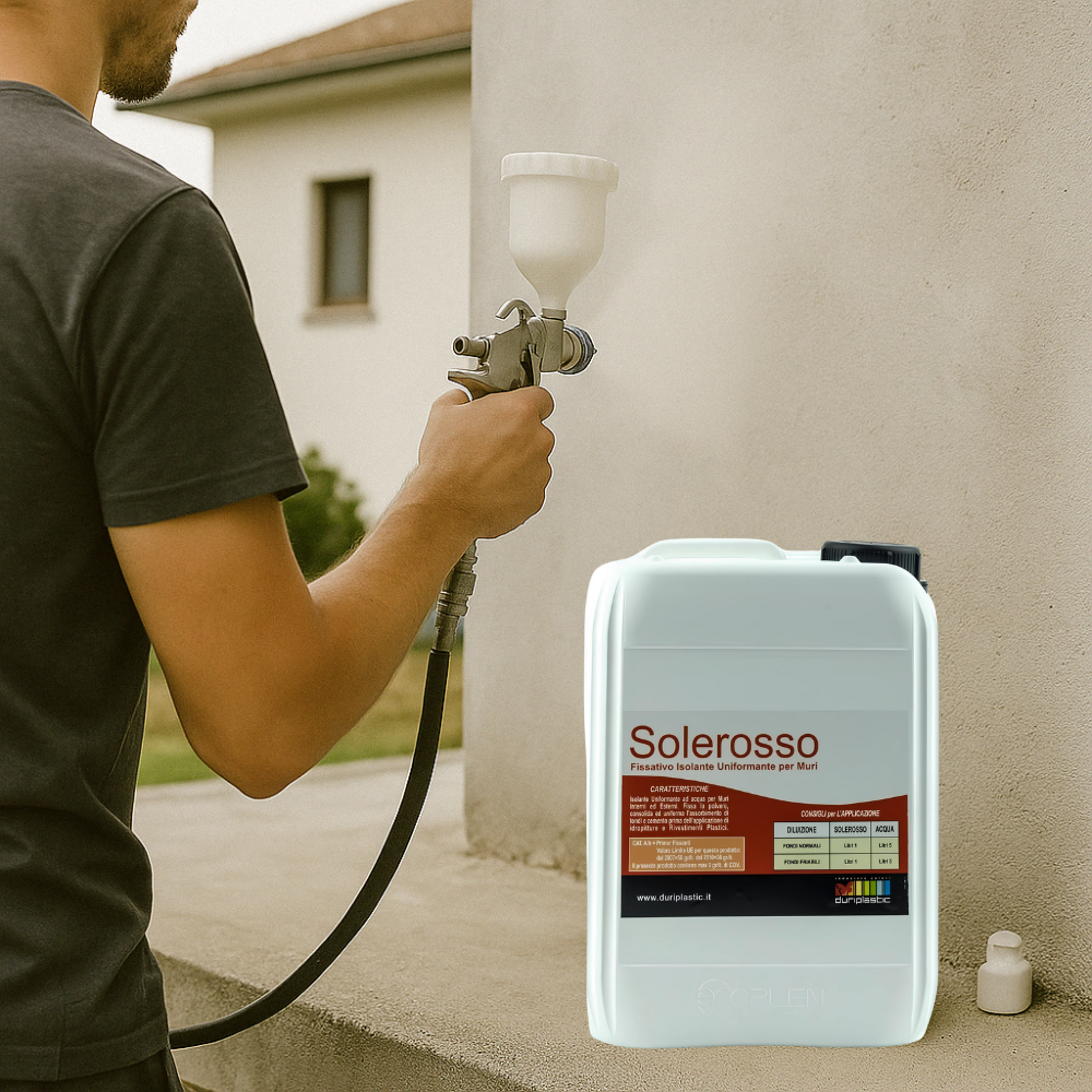 I pre trattamenti primer solerosso fissativo acrilico uniformante trasparente *** formato 10 lt, confezione 1