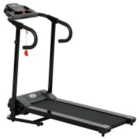 Tapis Roulant Elettrico Pieghevole Salvaspazio, Tapis Roulant Professionale con Display LCD, Velocità 0.8-10km/h e 12 Programmi, Potenza 500W, per Casa e Ufficio, Nero