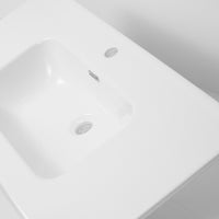 Lavabo ad incasso in ceramica bianco lucido per mobili bagno *** misure 91x46 cm, confezione 1