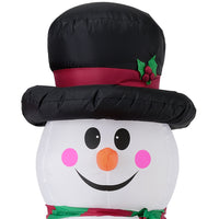 [en.casa] Pupazzo di neve gigante gonfiabile 240cm con 4 LED Uso interno e esterno