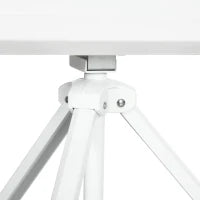 Telo Proiettore da 120" Formato 4:3 in Tessuto a Rete, Plastica e Metallo con Treppiedi, 244x190 cm, Bianco