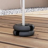 Base per Tenda 4pz Riempito con Cemento Peso 8.8kg Φ20 × 4.5cm