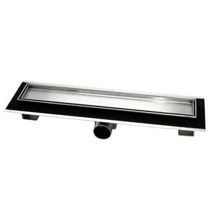 Canale canaletta pavimento lineare scarico doccia full inox mattonella canalina *** misure l785xh63>115 mm, confezione 1