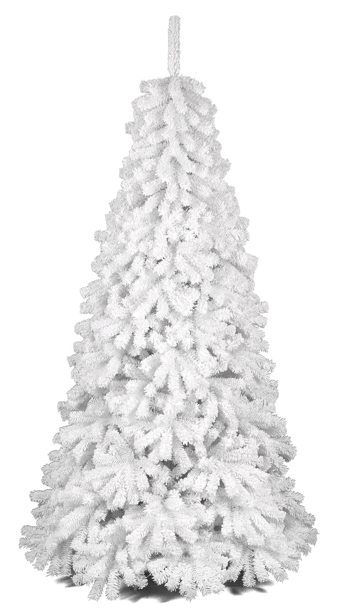 Albero di Natale Artificiale Innevato 120 cm 453 Rami Bianco