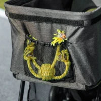 Passeggino per Cani 3 in 1 Convertibile in Borsa e Trasportino con Guinzaglio e Cuscino, Grigio