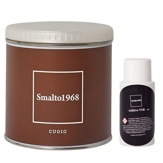 Smalto1968 base acqua vgr piastrelle ceramiche supporti difficili l 0.5 *** colore- cuoio, confezione 1