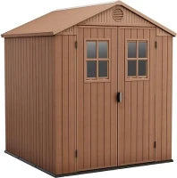 Casetta da Giardino Darwin 6x6, Marrone, 190 X 183 X 221 h