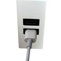 Caricatore usb bticino jw4191cc da incasso doppia porta c 15w bianco