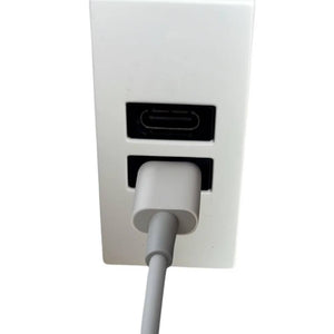Caricatore usb bticino jw4191cc da incasso doppia porta c 15w bianco