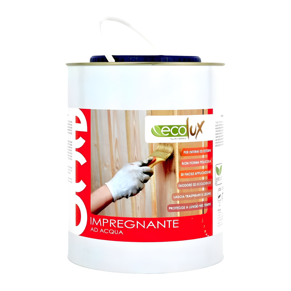 Ecolux impregnante fondo protettivo acrilico incolore trasparente per legno *** formato 2.5 lt, confezione 1