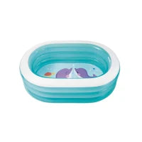 57482NP - Piscina Baby Ovale Trasparente Cm 163X107X46