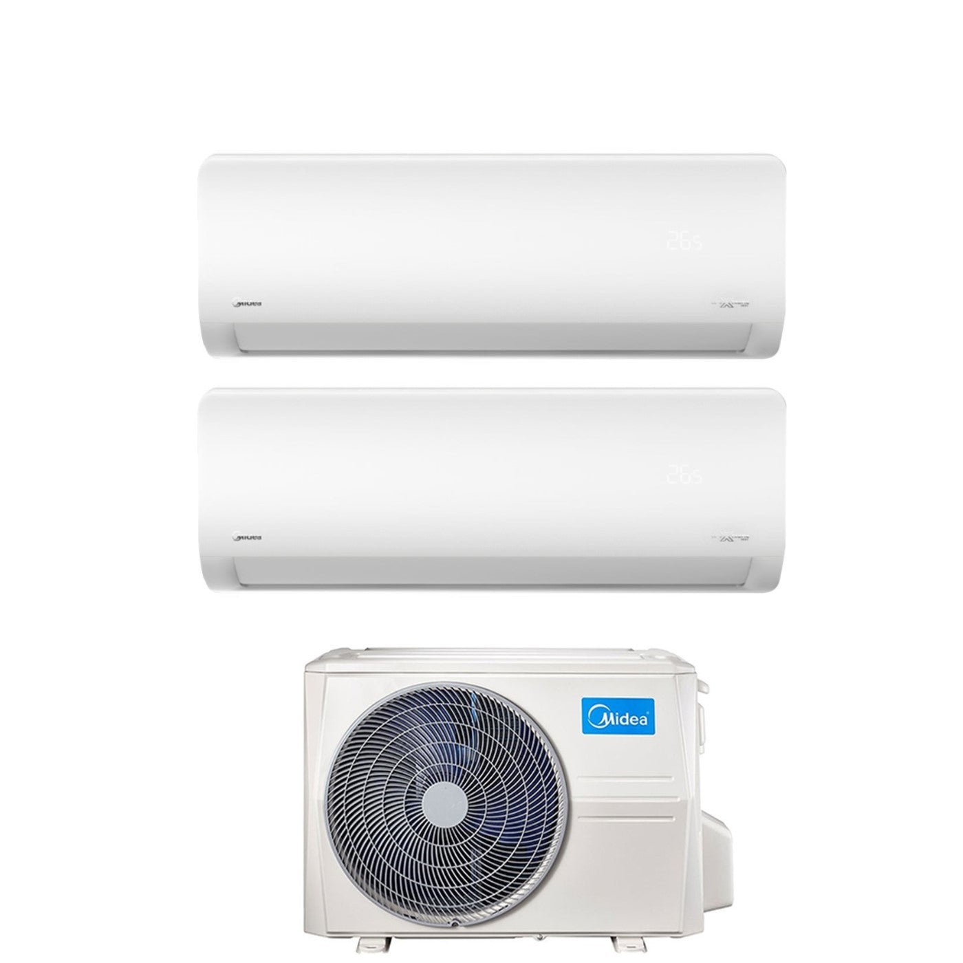 Condizionatore Midea Dual Split Inverter serie XTREME PRO 12000+18000 con M4O-36FN8-Q R-32 Wi-Fi Integrato