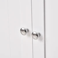 kleankin Mobiletto da Bagno Salvaspazio, Armadietto da Bagno Multiuso con Armadietto 2 Ripiani 2 Ante Maniglie in MDF 60 x 30 x 80cm Bianco