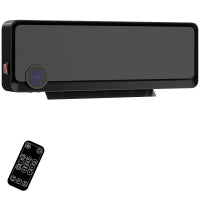 Termoventilatore Elettrico da Parete 1000W/2000W con Display LED e Telecomando 56x18,5x11,7 cm Nero