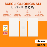 Cover suoneria bticino living now 1 modulo design elegante e funzionale *** colore bianco, confezione 1