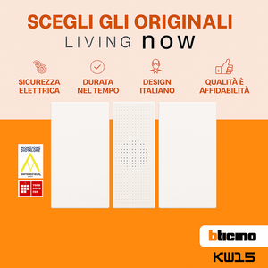 Cover suoneria bticino living now 1 modulo design elegante e funzionale *** colore bianco, confezione 1