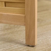 Paravento in Legno, Separatore di Ambienti, Divitorio Pieghevole da 4 Pannelli, in Bambù, 160 x 170 cm, Naturale Chiaro