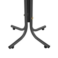 Divano da giardino modulare e rimovibile, Tavolino da caffè in vetro temperato, Grigio e Marrone