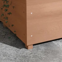 Fioriera con Grigliato, Fori di Drenaggio e Tettuccio, in Legno di Abete, 112x41x180 cm, Marrone